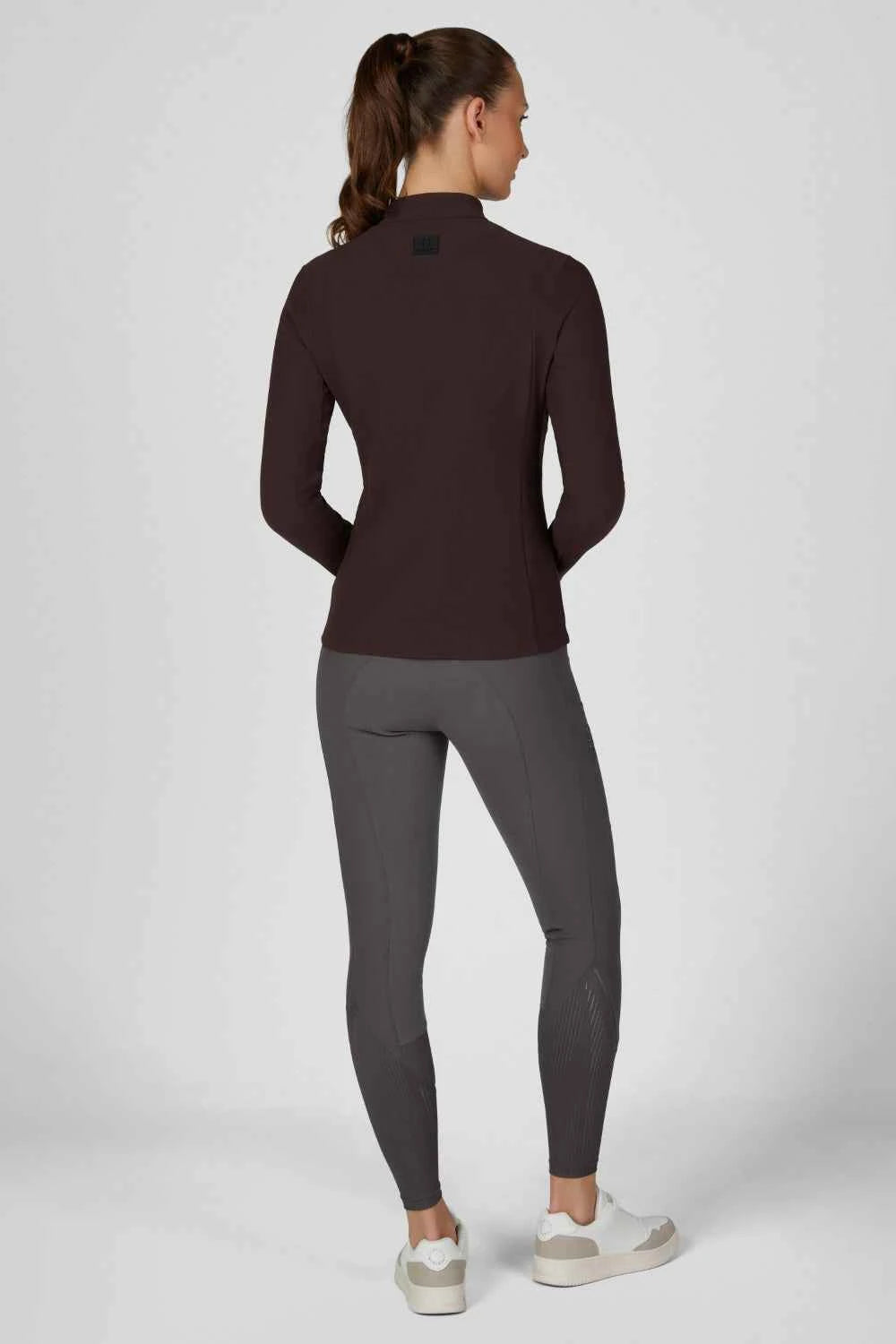 Pikeur Zip Rip Shirt A/W 26 Bluzka zip rip damska chocolate brown